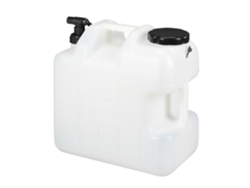 Relaxdays Caneca De Água Com Torneira, 25l, Plástico Livre De Bpa, Tampa Ampla, Recipiente De Camping, Branco/preto