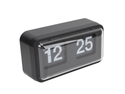2026 Store-reloj De Mesa Flip Retro Mecánico Con Cubierta Clara Estilo Innovador Para Decoración Hogar Oficina Negro