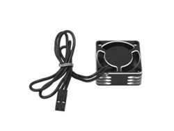 Ventilador De Refrigeración Para Motor Esc Rc De 25 Mm Y 19000 Rpm Con Disipador De Calor Universal Para Coches Rc Axial Traxxas (plateado)
