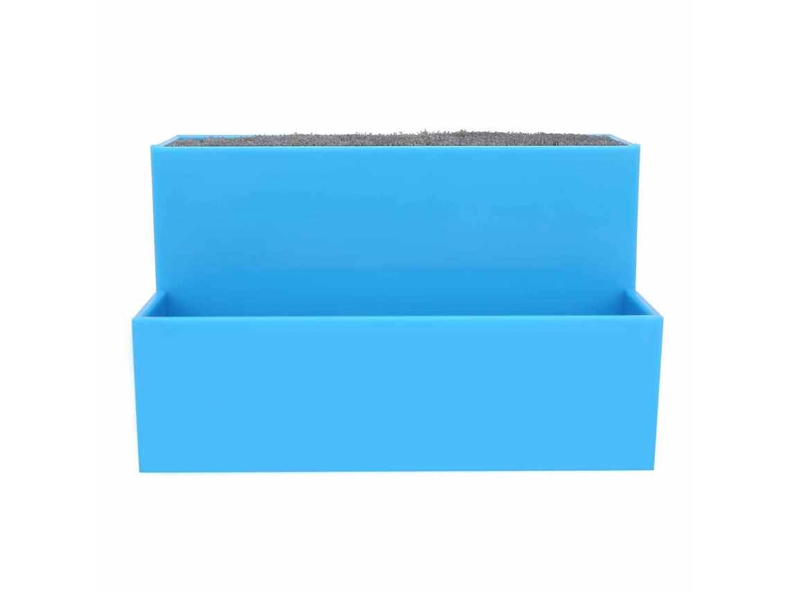 Caja Organizadora Para Tijeras De Peluquería, Azul, Capacidad Grande, Material Ecológico, Antideslizante, Para Salones De Belleza