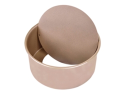 Molde Redondo Para Pastel Con Fondo Vivo - Oro Espesado - 4 Pulgadas JEIIBRZUI