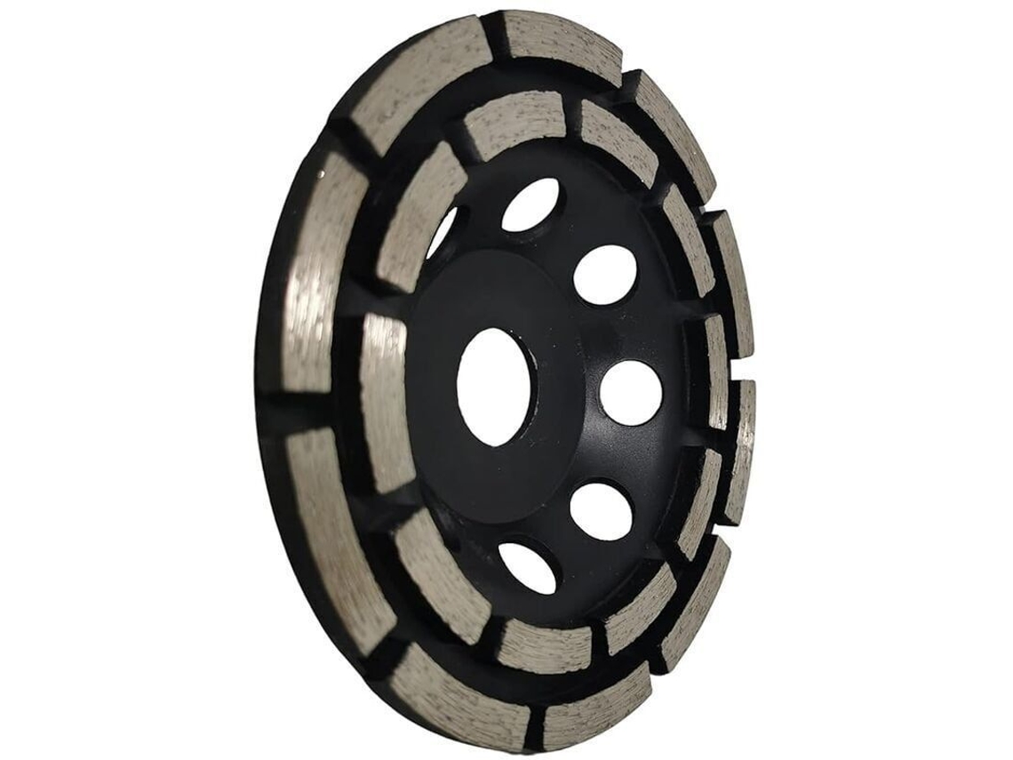 Disco De Diamante Para Lijado Y Pulido, 125 Mm X 22,23 Mm, Doble Hilera, Para Amoladora Angular.