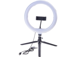 Soporte Para Teléfono Con Trípode Para Creación De Contenido, 3 Luces, Herramienta De Videoconferencia Usb, Tripartición