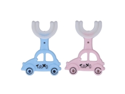 Juego De 2 Cepillos De Dientes Infantiles, De Silicona En Forma De U, Cabezal Suave, Bonito Diseño De Dibujos Animados, Para Niños De 2 A 6 Años.