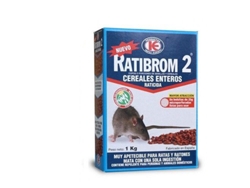 RATIBROM 2 Isca de Cereais Contra Ratos e Camundongos 1 kg