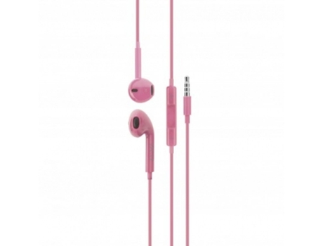 Auriculares DCU TECNOLOGIC 34151002 (Con Cable - Rosa)