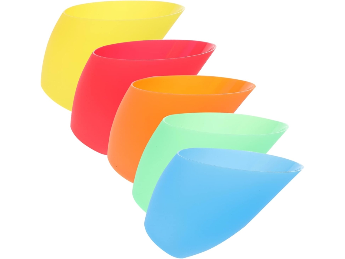 Lámpara De Techo De Plástico Inclinada De 5 Piezas, Colorida, De Repuesto, Resistente.