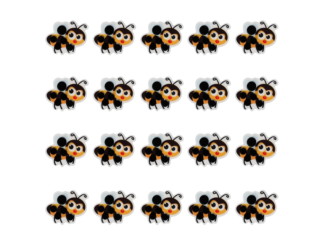 20 Parches Termométricos Corporales Para Bebés Con Animales De Dibujos Animados, Parte Frontal Flexible.