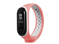 Pulsera deportiva de silicona compatible con Xiaomi Band 25x1x2 cm. Color rosa.