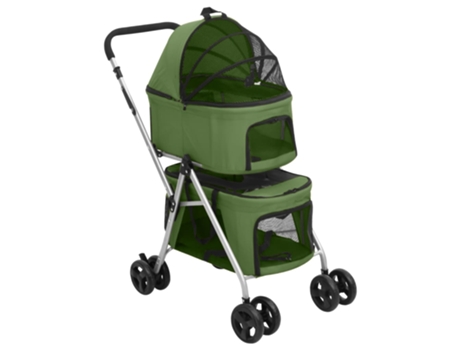 Carrito para Perros VIDAXL (83 x 48 x 97 cm - - Verde)