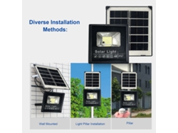 Rebe-lámpara Solar 25w 44leds Con Control De Luz, Modos De Iluminación Y Temporizador 3-8h, Batería 2200mah Recargable