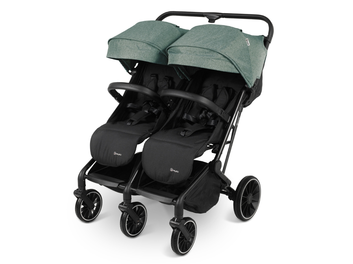Cochecito gemelo Babygo Go Twice Green