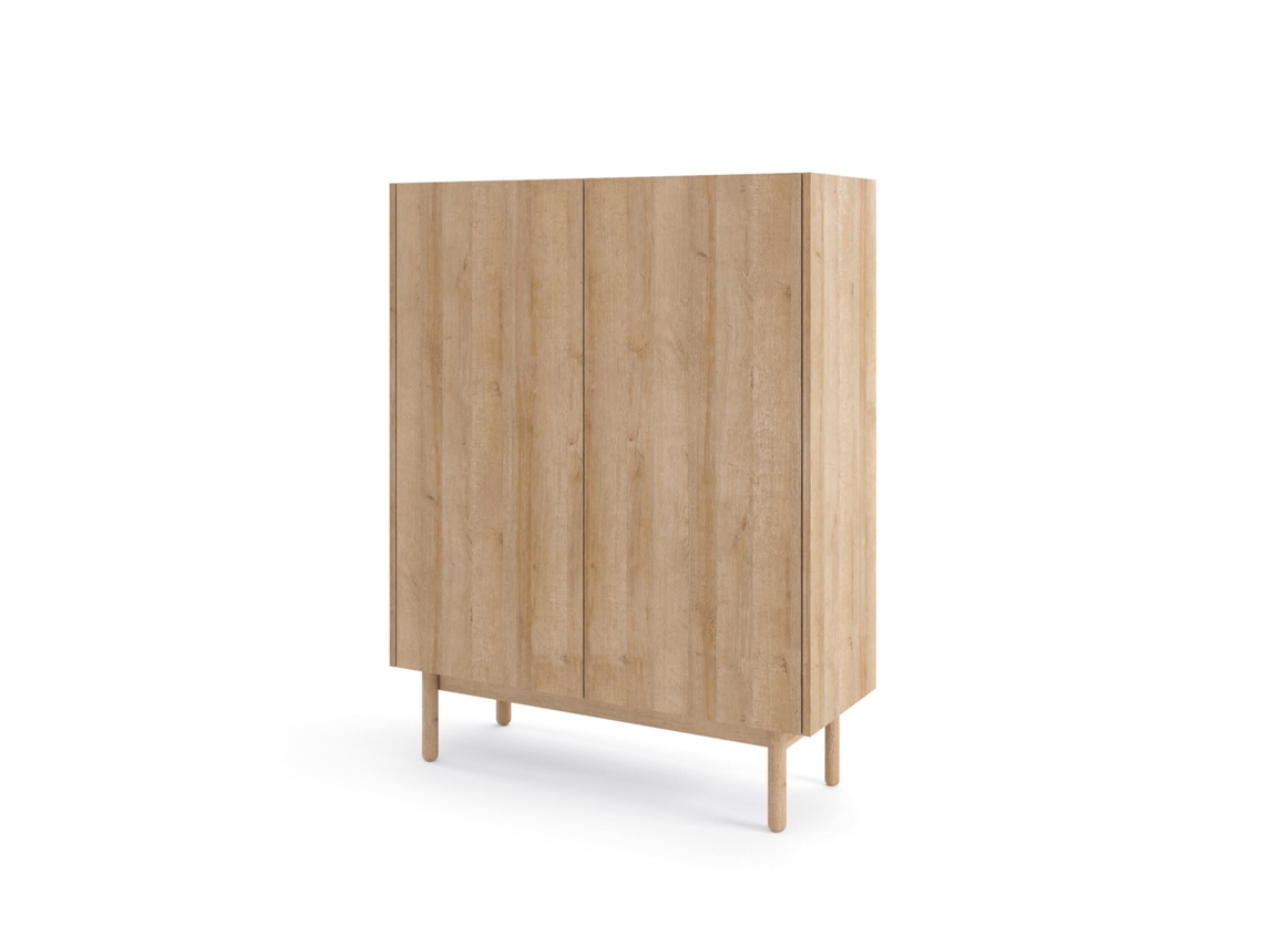Aparador FURNLUX Boho (Beige, Madera Contrachapada - 97X37X122 Cm)