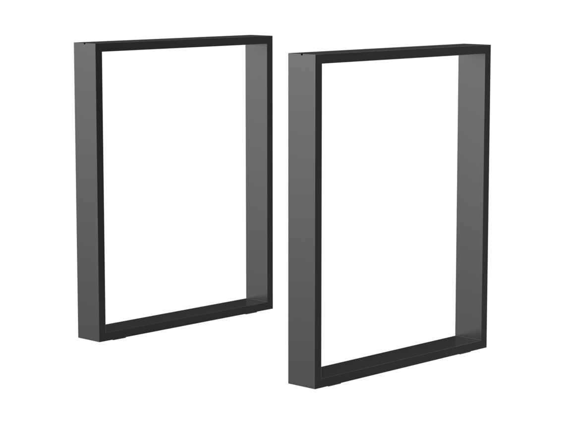 Pés Mesa Retangulares 60x72cm Diy Parafusos Pretos