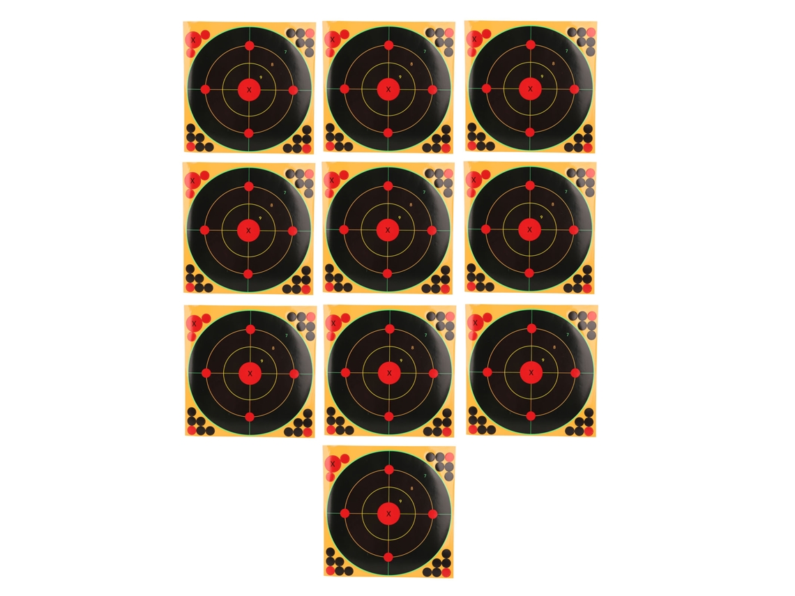 Yncm-10 Objetivos De Papel Autoadhesivos Fluorescentes Para Entrenamiento Con Polea Compuesta Y Arco, Para Competición Y Puntería.