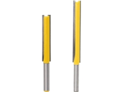 2 Piezas Cutter Router Bit 8mm Acero Reforzado Recubrimiento Teflón Resistente Calor Herramienta Carpintería