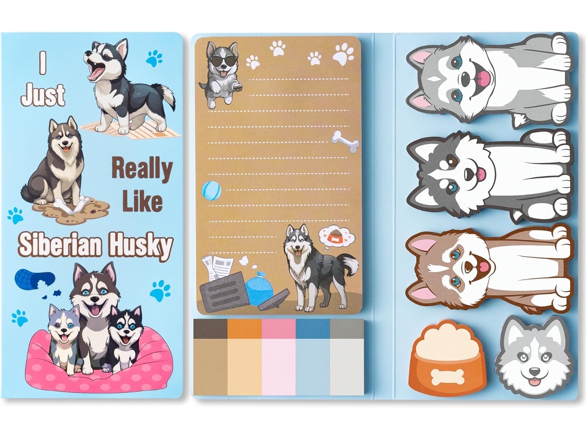 Juego de notas adhesivas Eifson Notepad con 550 hojas (Husky)