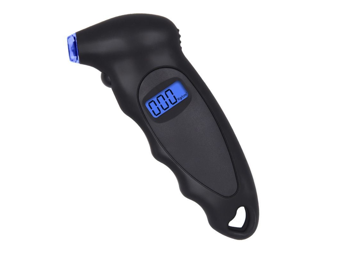 Manómetro digital para neumáticos de coches y motocicletas con luz LED, 0-100 psi, válvula Schrader.