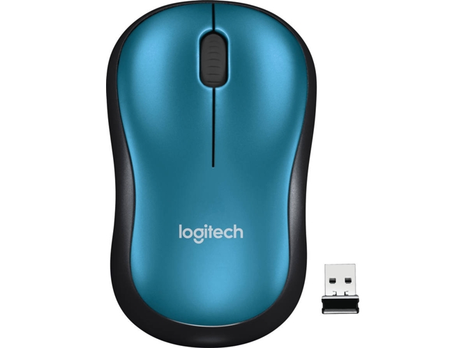 Ratón LOGITECH M185 (Inalámbrico - Óptico - 1000 dpi - Negro)