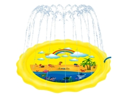 Piscina Para Crianças Pulverizador De Água Inflável Para Áreas Externas, Adequado Para Crianças De 1 A 7 Anos Cuich (arco Íris)