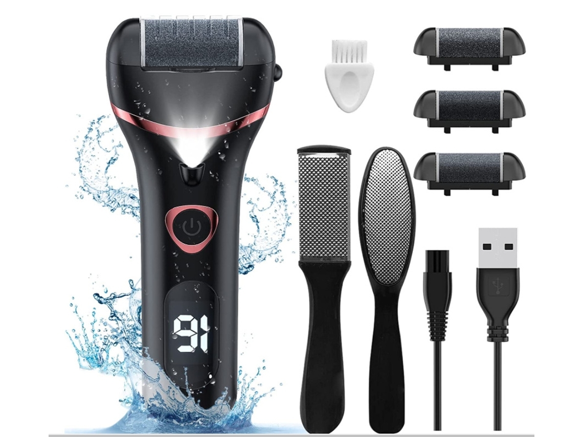 Conjunto Manicure/pedicure Removedores De Calos Elétricos Máquina De Pedicure Profissional Kit De Cuidados Em Casa Preto