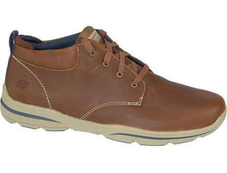 Zapatillas Deportivas SKECHERS Harper Melden Hombre (Marrón - Cuero Natural - 45)