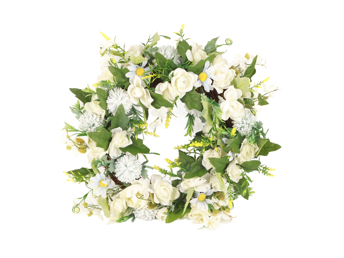 Guirnalda Artificial De Gardenias Para La Puerta Principal, Decoración Festiva Para El Hogar De Estilo Americano, Para Colgar En La Puerta.