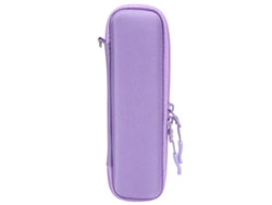 Estuche De Viaje Para Brochas De Maquillaje Eva Con Tapa Rígida Para Lápiz Táctil - Morado