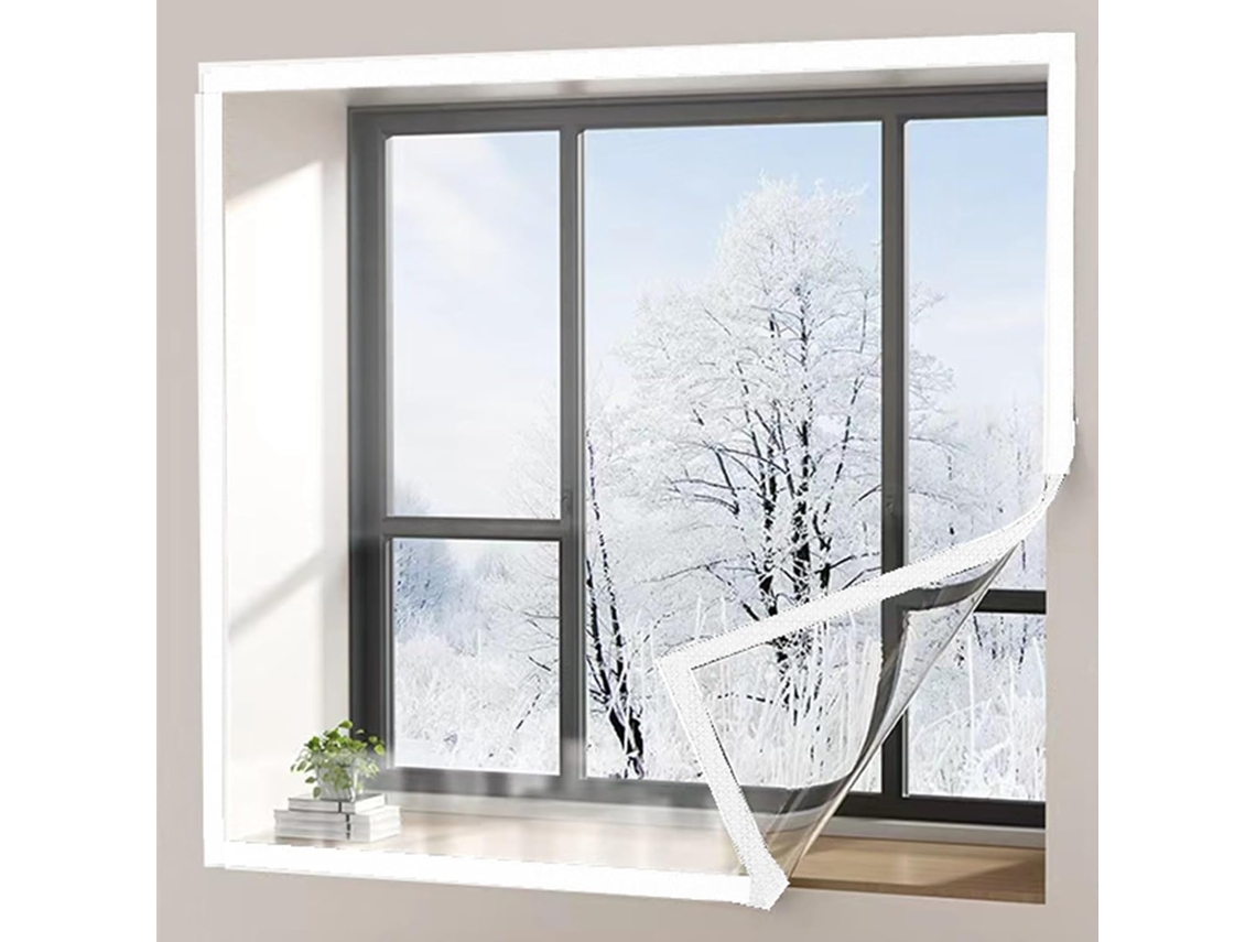 Lámina Aislante Transparente Para Ventanas, Kit De Aislamiento Ventanas Invierno, Kits Reutilizables, Alta ...