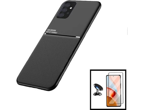 Carcasa + Protector + Soporte Magnético Samsung Galaxy A72 5G PHONECARE Magnetic Lux Negro