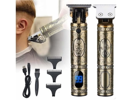 Cortadora de pelo profesional Surker, recortadora de barba con carga USB y pantalla LED para hombres