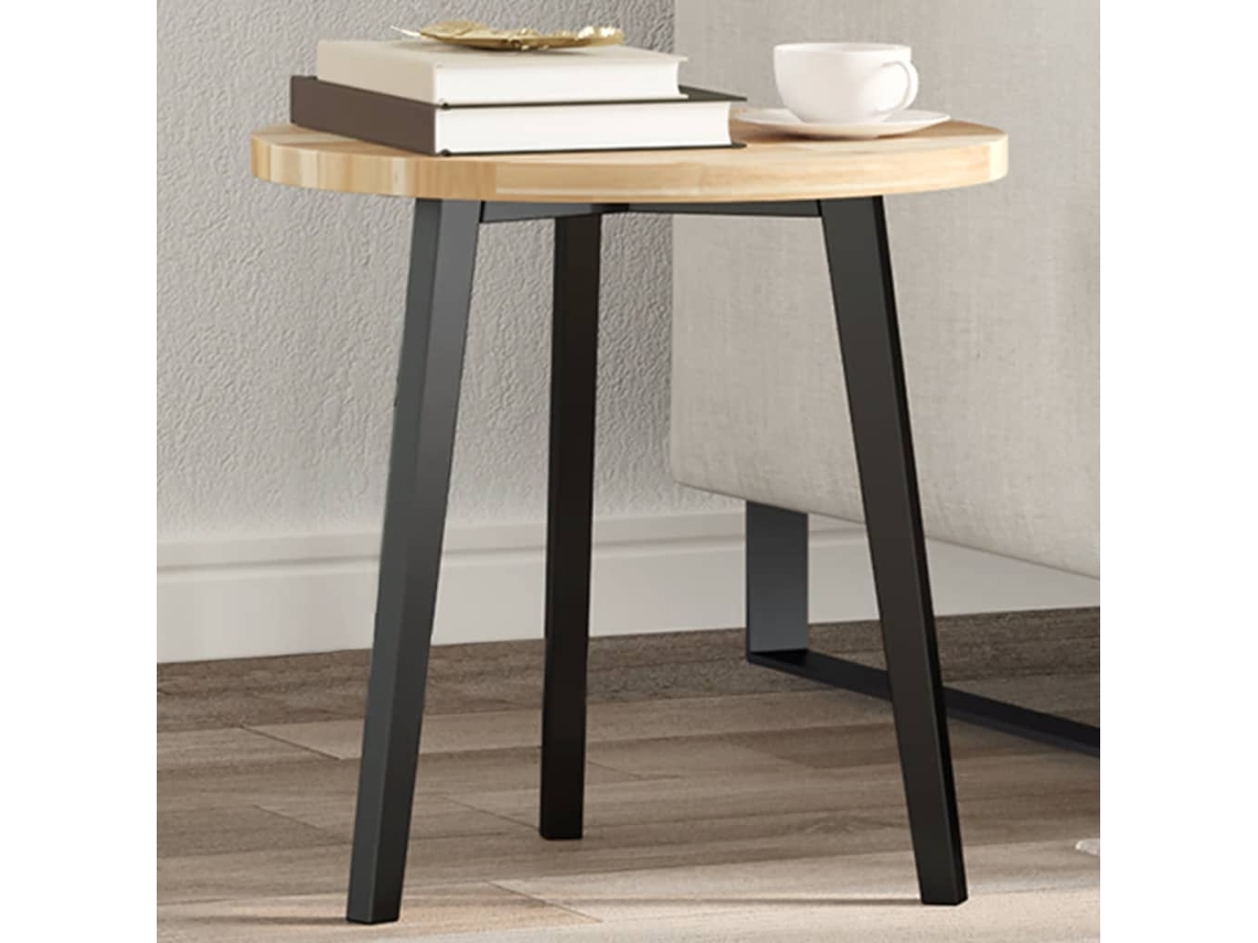 Tablero De Mesa Redondo Madera Maciza De Acacia Ø40x2 Cm