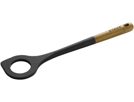 Cuchara para Risotto STAUB (Negro - Silicona, Madera - 31 cm)