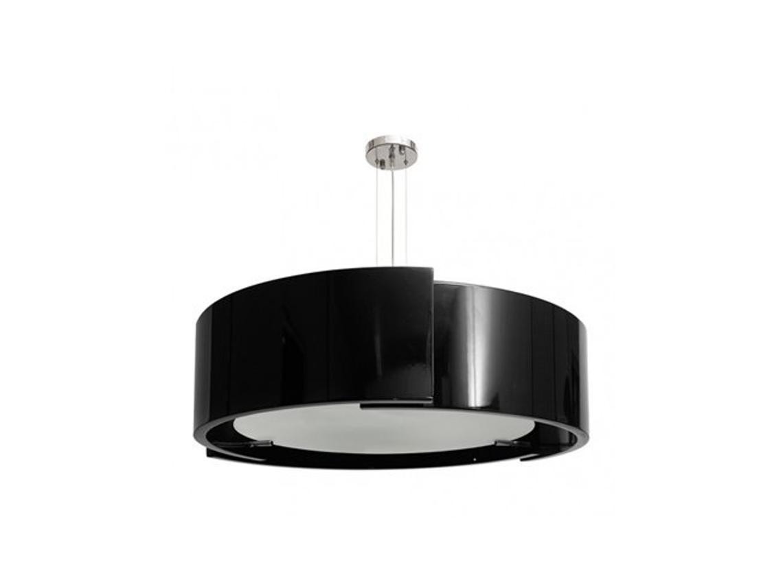 Lámpara colgante Oslo Cromo/negro 8x27 Fabrilamp (ø90cm)