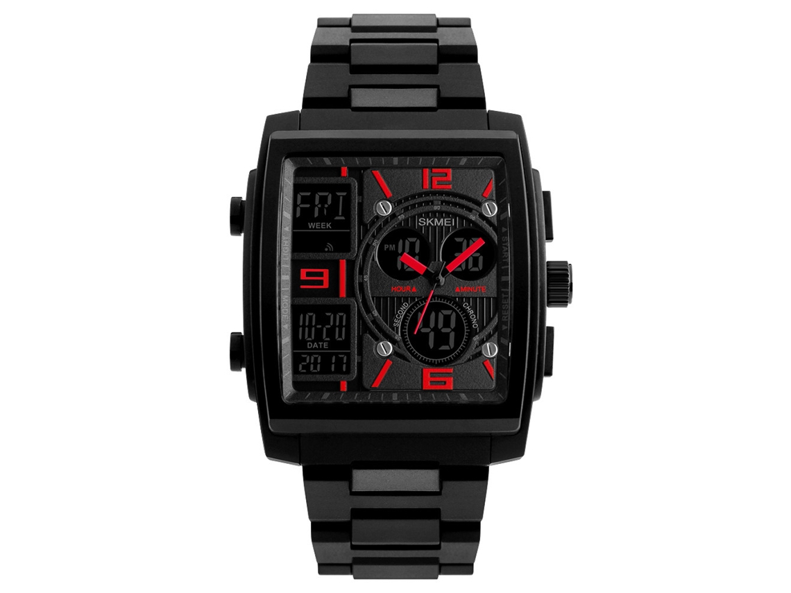 Reloj Electrónico Luminoso Y Duradero Para Hombre, Resistente Al Agua Hasta 50 M, Con Correa Ajustable.