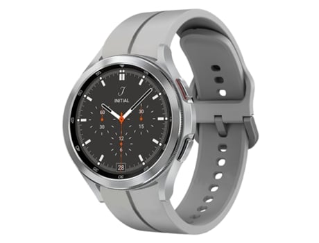 Correa de reloj inteligente para Samsung Galaxy Watch 4 Classic 46 mm 20 mm Bucle de silicona (gris)
