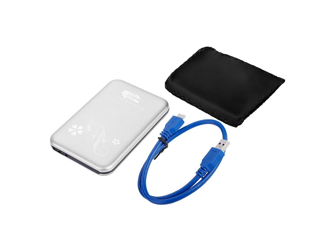 Disco Duro Portátil Móvil De 2.5" Y 500g Usb 3.0 Para Windows Mac Os Plata