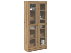 Aparador Alto Madera Ingeniería Roble Artisan 82,5x30,5x185 Cm