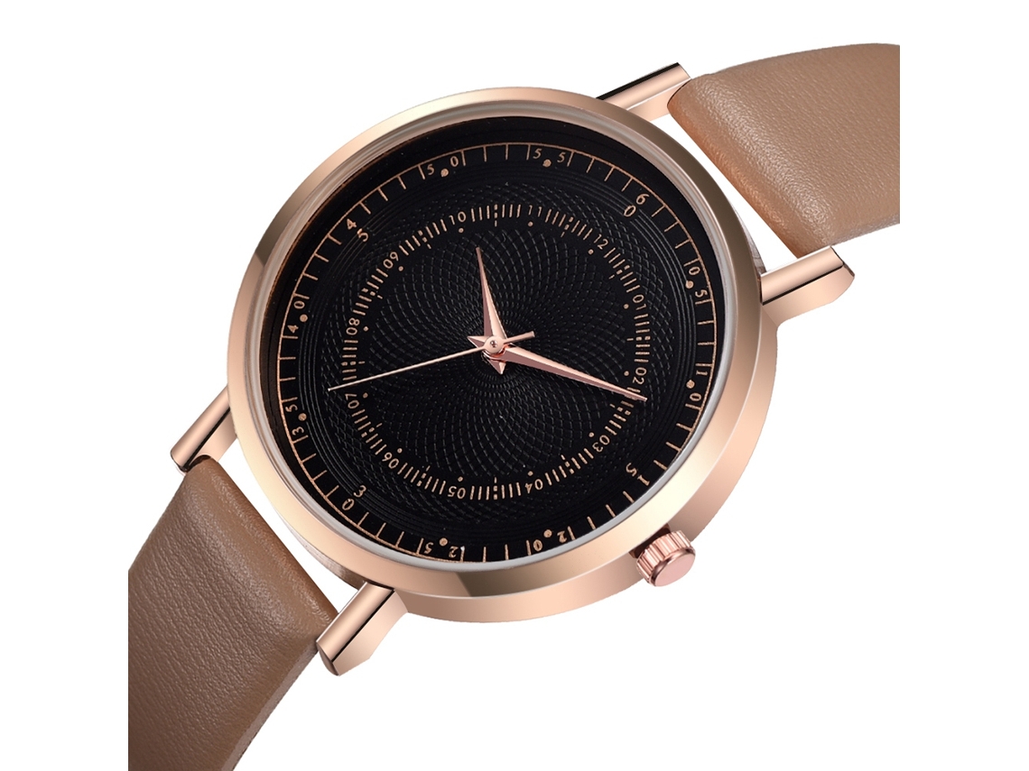 Reloj De Pulsera Zhoulianfa Para Mujer Con Esfera Jaspeada, Caja Plateada, Correa De Pu Y Movimiento De Cuarzo (gris).