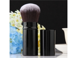 (Brocha para polvos negros) 1 brocha de maquillaje profesional, brocha retráctil para rubor/base de maquillaje