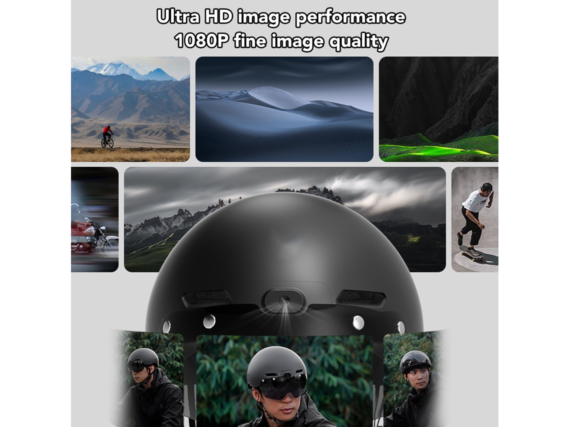 Casco De Bicicleta Con Estabilización Electrónica, Grabación En Bucle 4k Hd, Lente Gran Angular De 130°, Compatible Con Aplicación Wifi, Cascos Intel