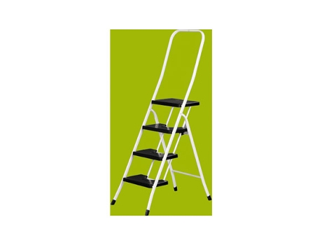 Escalera Acero Blanca Con Barandilla VDC