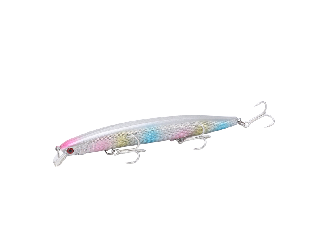 Danu26-lure Minnow Anticorrosivo Con Ojos 3d Y 3 Anzuelos Afilados Bait De Pesca No. 3