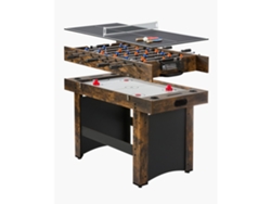 Mesa de juego 3 en 1 con air hockey, futbolín y tenis de mesa Tekmaquinas
