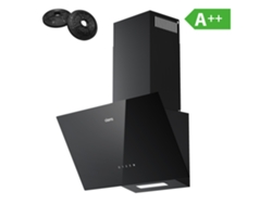Ciarra Campana Extractor De Pared 60cm 350m³/h A++ Recirculación Con Filtros De Carbón (2 Piezas) Negro Awb6750c