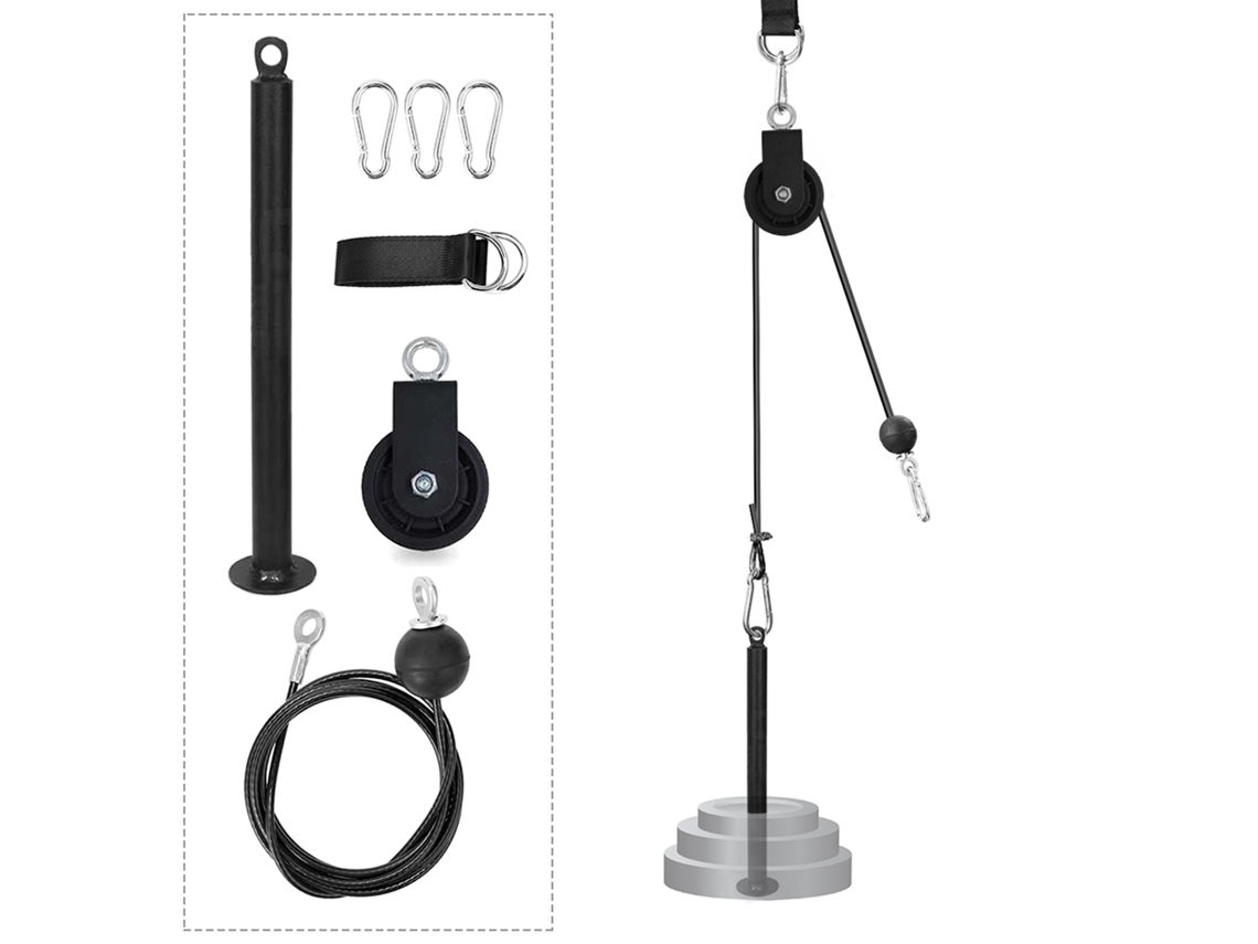 Sistema De Polea Giratoria De 360° Súper Silencioso Con Cable Para Entrenamiento De Fuerza En Casa.