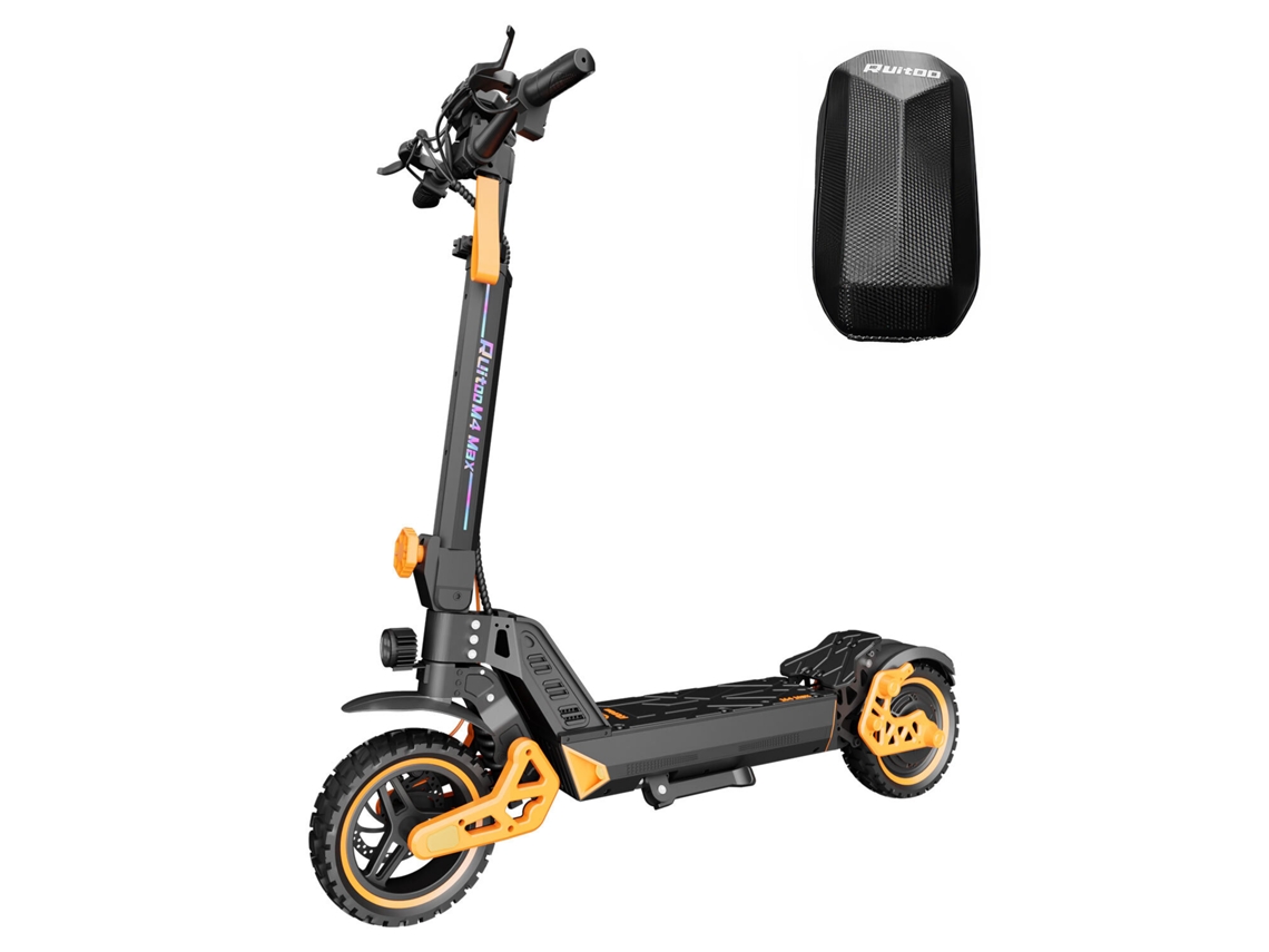 Patinete eléctrico doble Ruitoo M4 Max, batería 48V 15,6Ah, doble suspensión hidráulica.