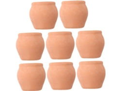 Juego De 8 Mini Macetas De Terracota Para Plantas Pequeñas