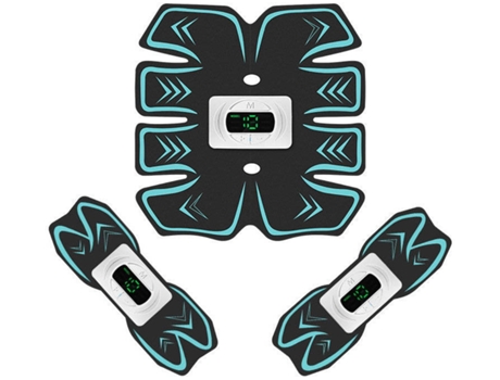 Estimulador Muscular ENZON, Cinturón Abdominal EMS Electroestimulación Sistema Abdominal ABS Recargable USB Es