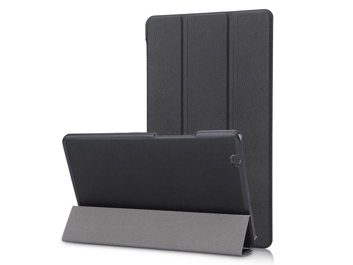 Funda de piel sintética para Huawei Mediapad M3 8.4, color negro y dorado claro